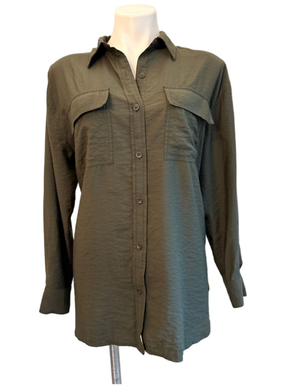 Banana Republic Olive Utility Shirt